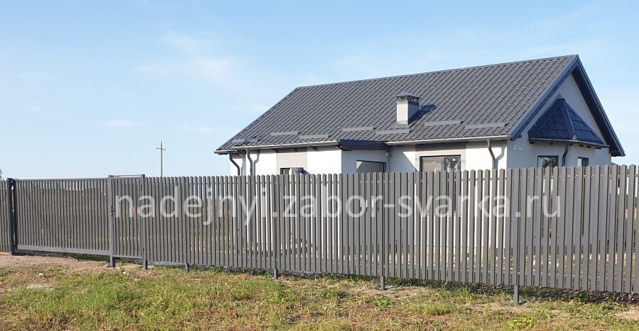 Установка забора из штакетника забор под ключ